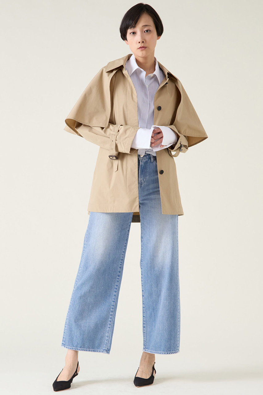 martinique l’heritage ケーブルニット　ベージュ martinique(マルティニーク)｜ケープコート/ベージュ の通販｜ELLESHOP