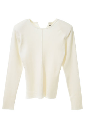 マルティニーク/martiniqueの【l’heritage martinique】パワーショルダーリブプルオーバー(110300/110301)