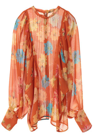 マルティニーク/martiniqueの【l’heritage martinique】ヴィンテージフローラルプリントブラウス(セットアップ可)(110400/110403)