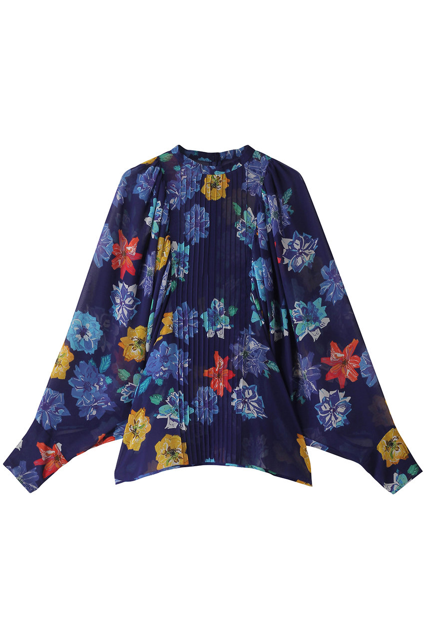 martinique 【l'heritage martinique】ヴィンテージフローラルプリントブラウス(セットアップ可) (ブルー, F) マルティニーク ELLE SHOP martinique 【l'heritage martinique】ヴィンテージフローラルプリントブラウス(セットアップ可) (ブルー, F) マルティニーク ELLE SHOP