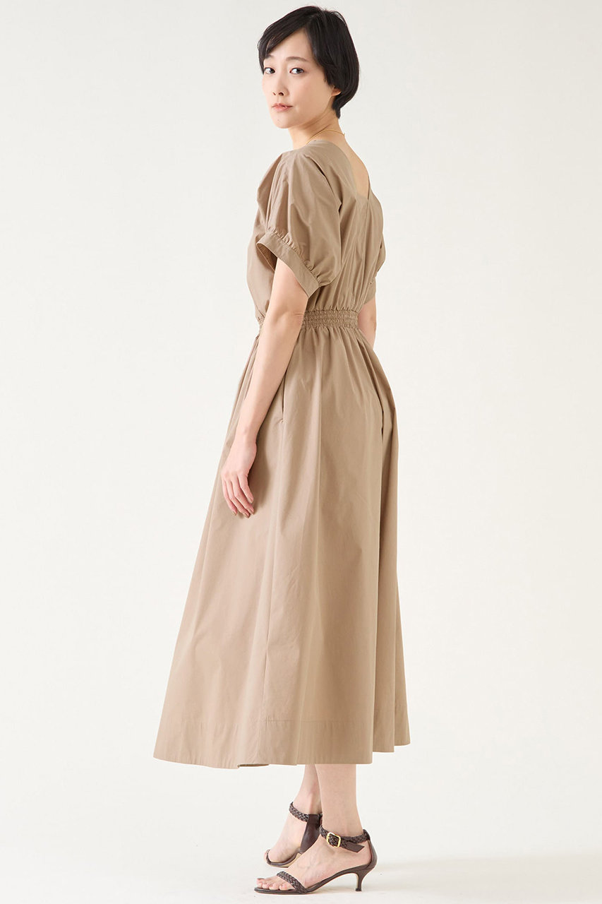新品！タグ付！Merlette Bellport カフタンスタイルワンピ martinique(マルティニーク)｜TCタイプライターワンピース/モカ