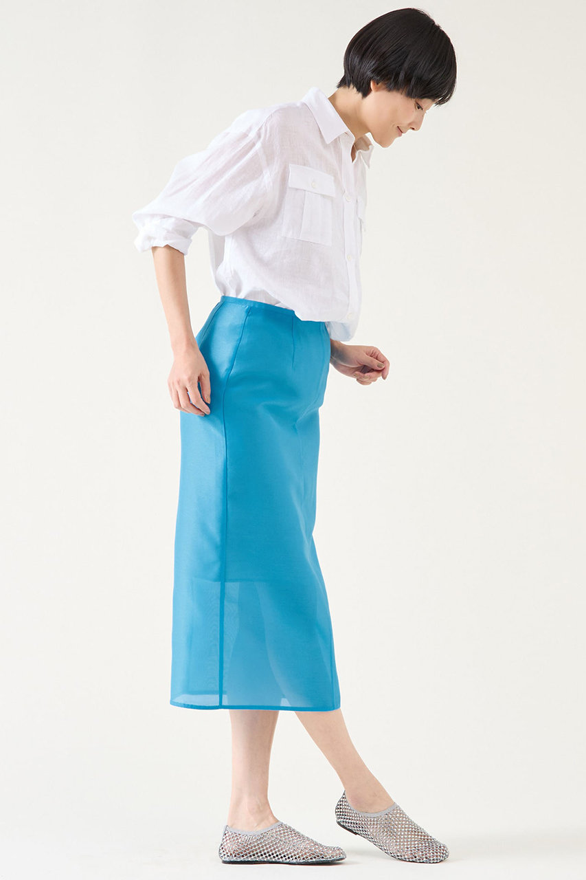 martinique - 美品♪マルティニーク◆ストライプリネンブラウス　ヨーロピアンリネン　ブルー martinique｜リネンシャツ | Rakuten Fashion(楽天ファッション