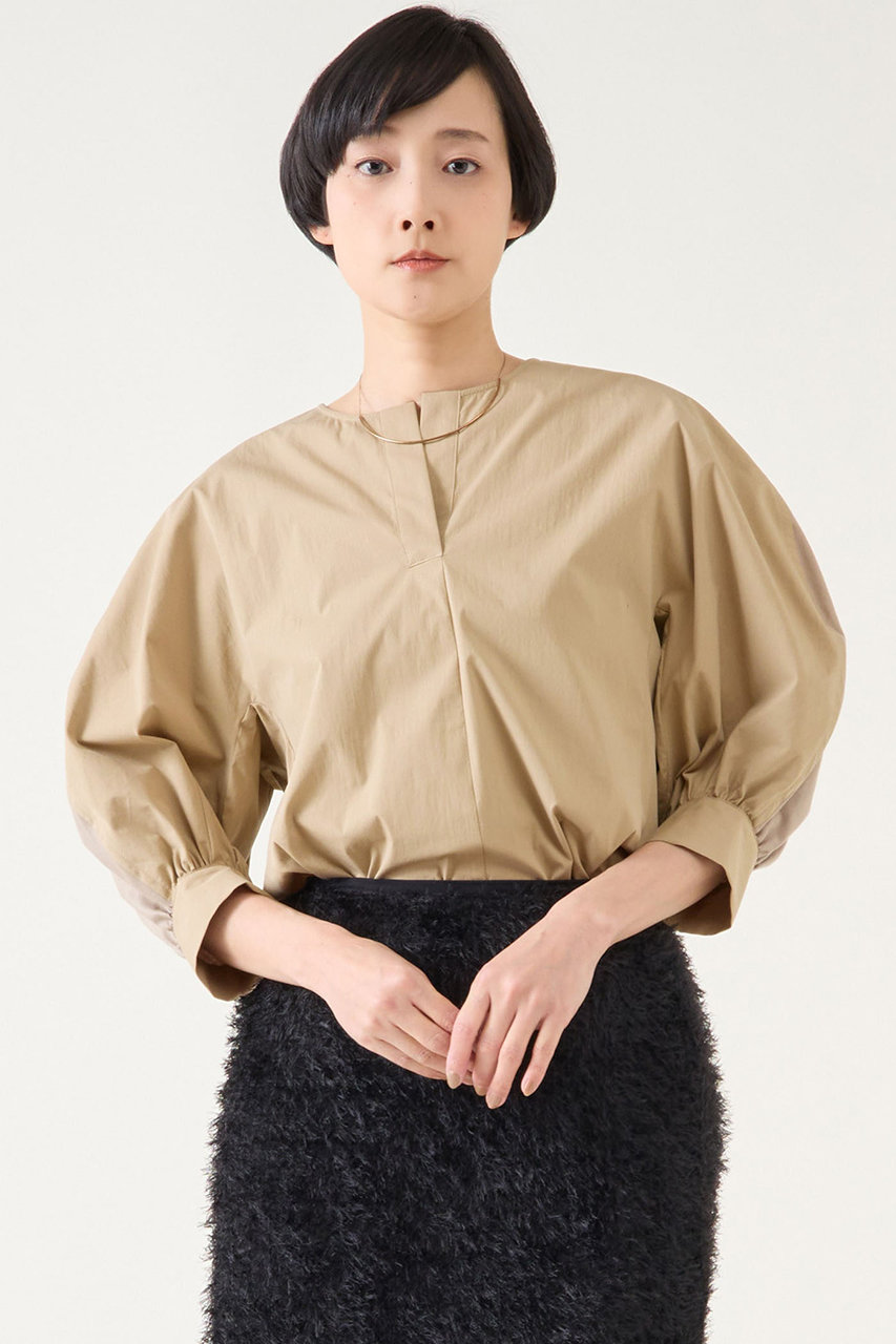 martinique ファブリックコンビプルオーバー (ベージュ, F) マルティニーク ELLE SHOP martinique ファブリックコンビプルオーバー (ベージュ, F) マルティニーク ELLE SHOP