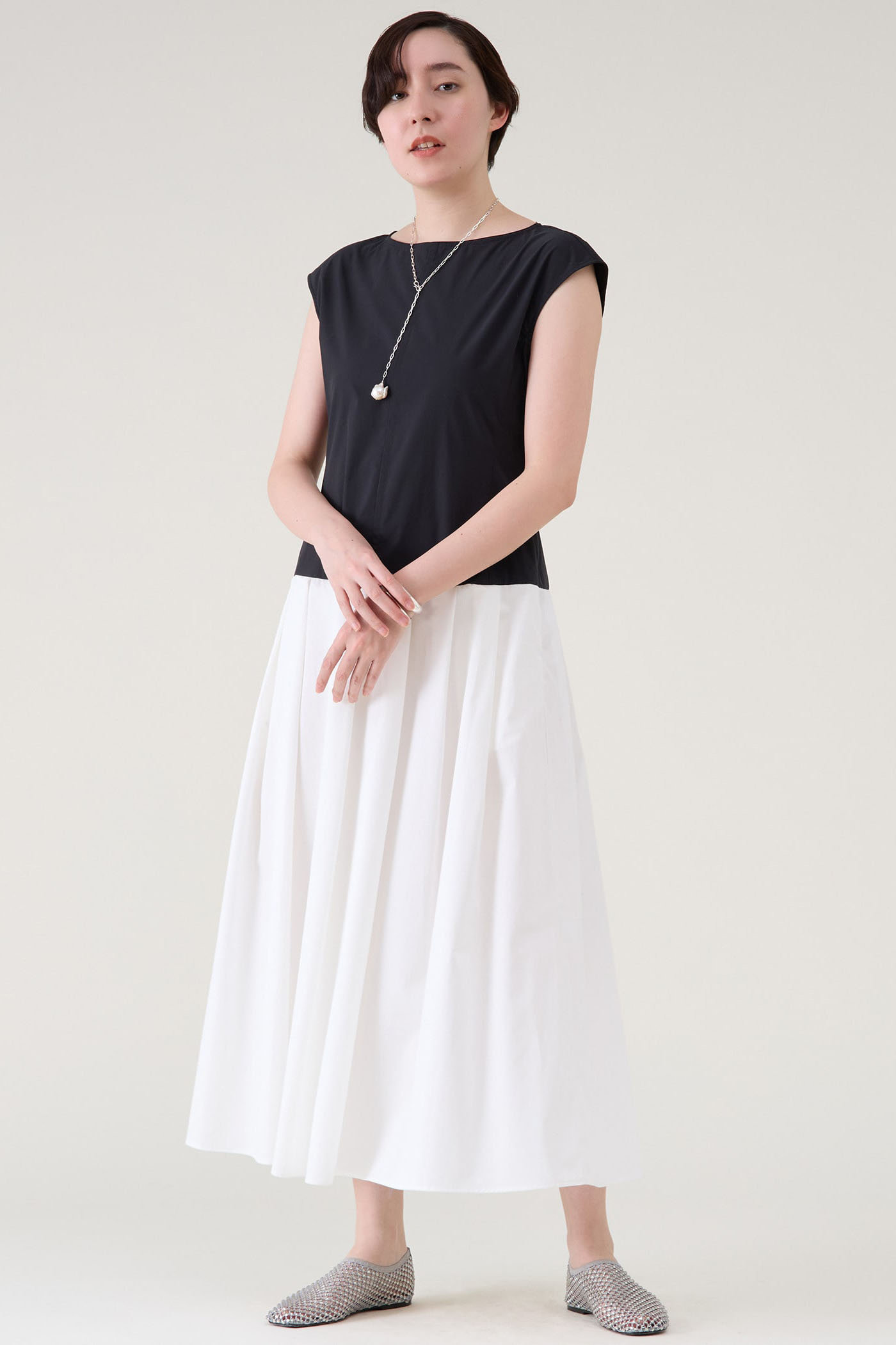 martinique タイプライターワンピース (モノトーン系, F) マルティニーク ELLE SHOP martinique タイプライターワンピース (モノトーン系, F) マルティニーク ELLE SHOP