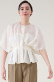 タックティアードブラウス