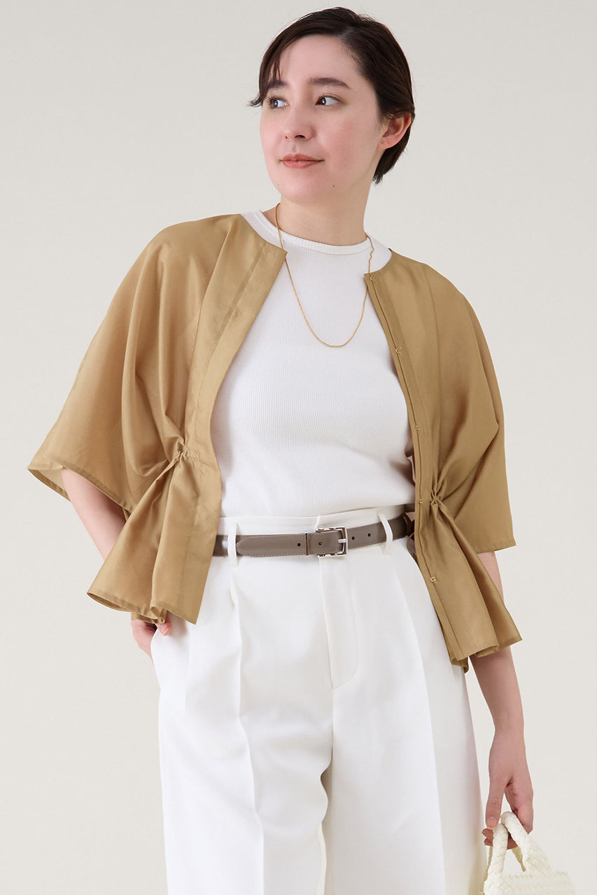 martinique タックティアードブラウス (ベージュ, F) マルティニーク ELLE SHOP martinique タックティアードブラウス (ベージュ, F) マルティニーク ELLE SHOP