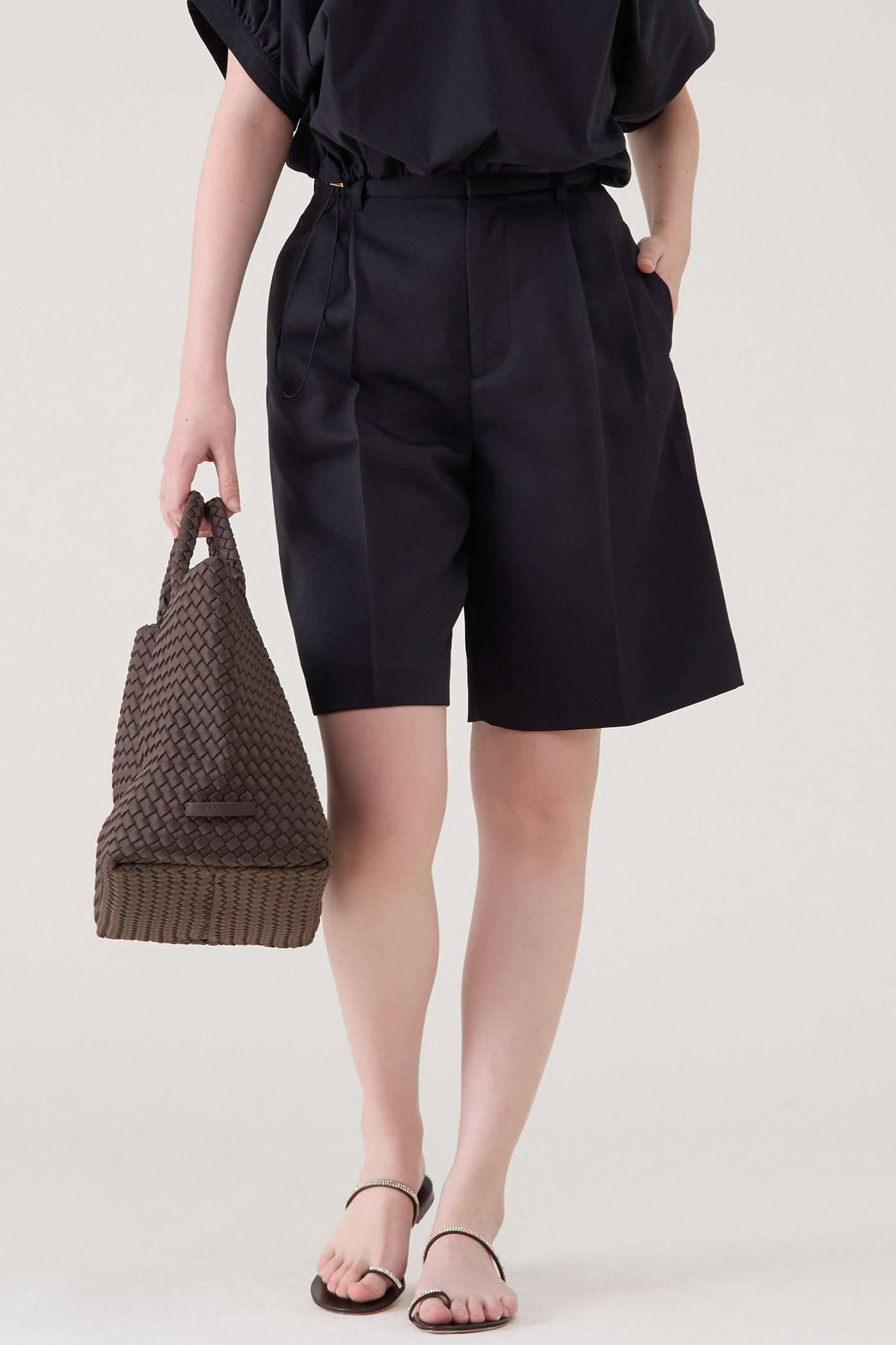 martinique ツイルショートパンツ (ブラック, 2) マルティニーク ELLE SHOP martinique ツイルショートパンツ (ブラック, 2) マルティニーク ELLE SHOP