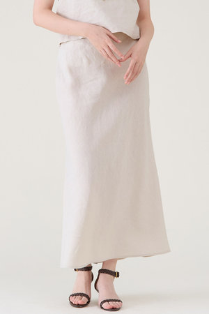 マルティニーク/martiniqueのウォッシュリネンスカート(セットアップ可)(110700/110703)