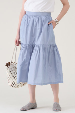 マルティニーク/martiniqueのマイクロタフタティアードスカート(110700/110702)