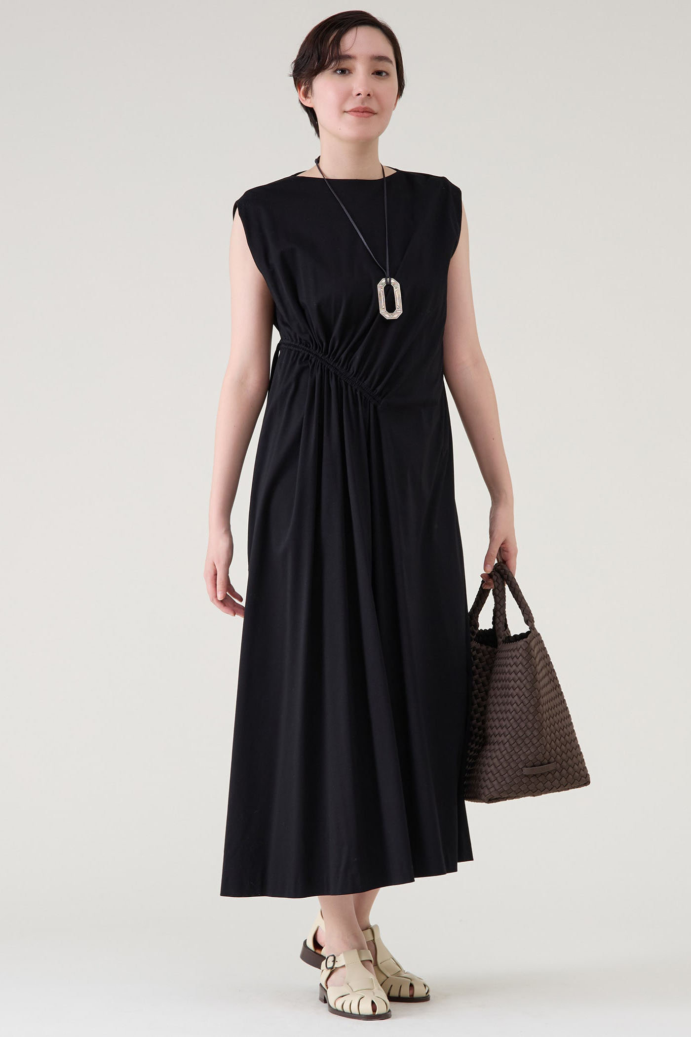 martinique スムースドレープワンピース (ブラック, F) マルティニーク ELLE SHOP martinique スムースドレープワンピース (ブラック, F) マルティニーク ELLE SHOP