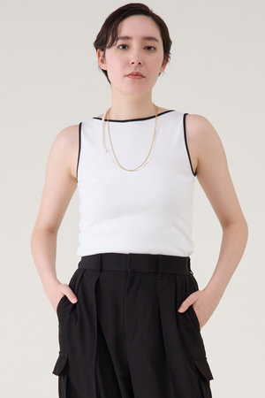 マルティニーク/martiniqueのコットンフライスノースリーブ(110100/110101)