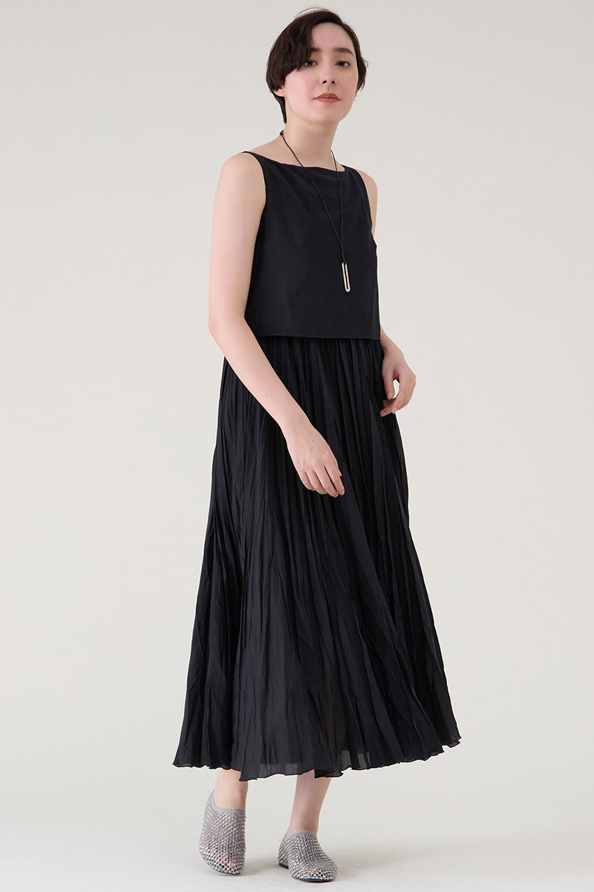 martinique プリーツワンピース (ブラック, F) マルティニーク ELLE SHOP martinique プリーツワンピース (ブラック, F) マルティニーク ELLE SHOP