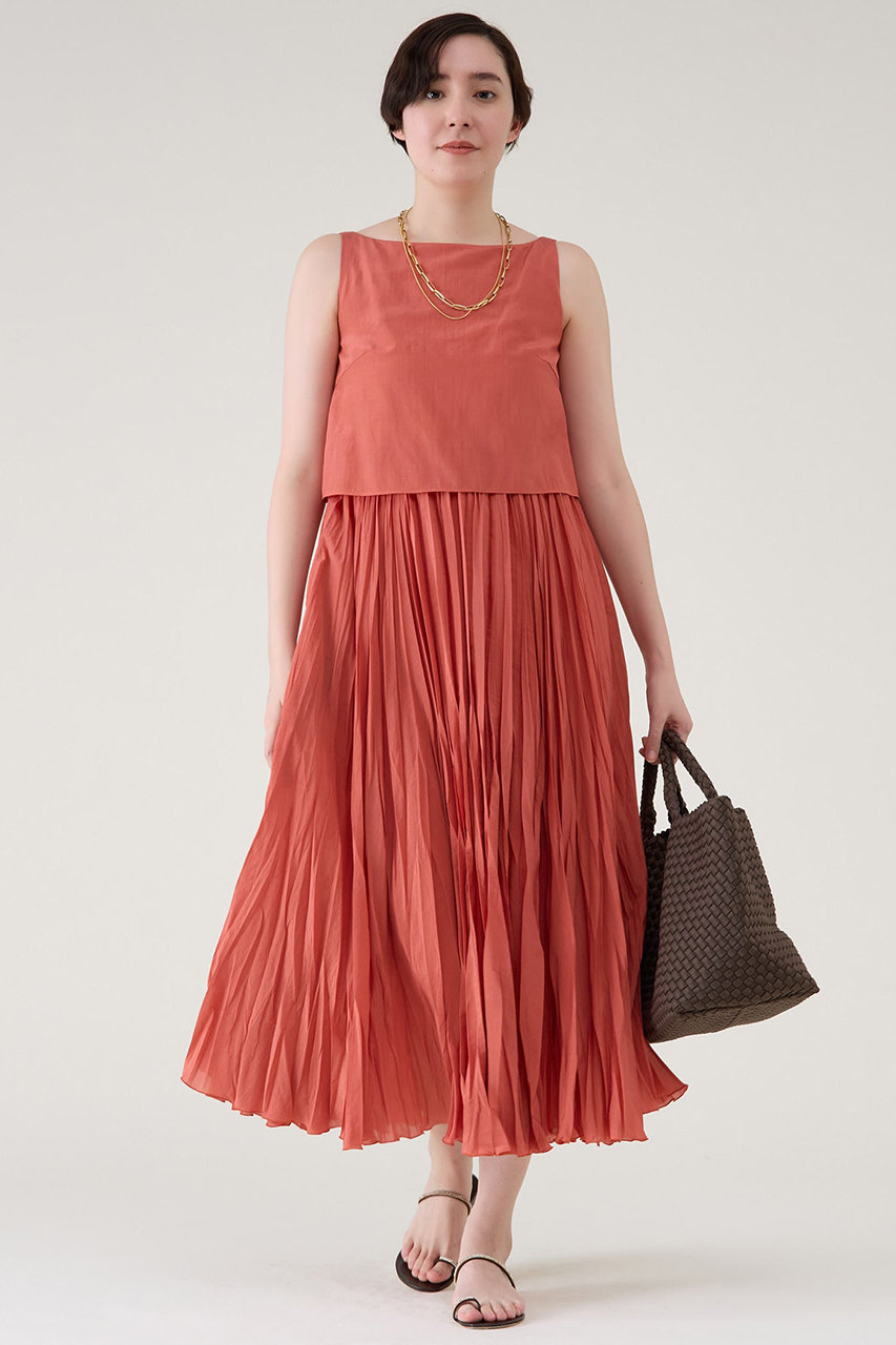 martinique プリーツワンピース (レッド, F) マルティニーク ELLE SHOP martinique プリーツワンピース (レッド, F) マルティニーク ELLE SHOP
