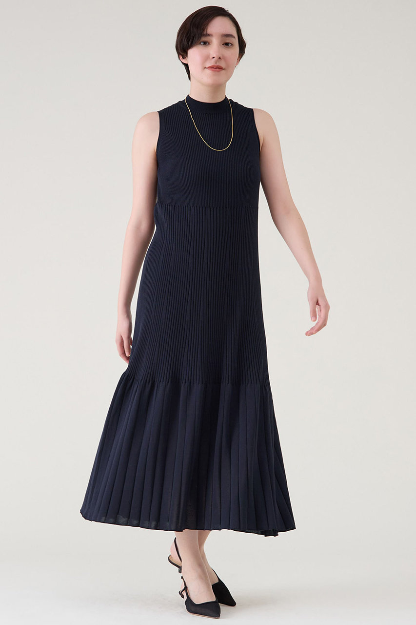 martinique ホールガーメントリブワンピース (ネイビー, F) マルティニーク ELLE SHOP martinique ホールガーメントリブワンピース (ネイビー, F) マルティニーク ELLE SHOP