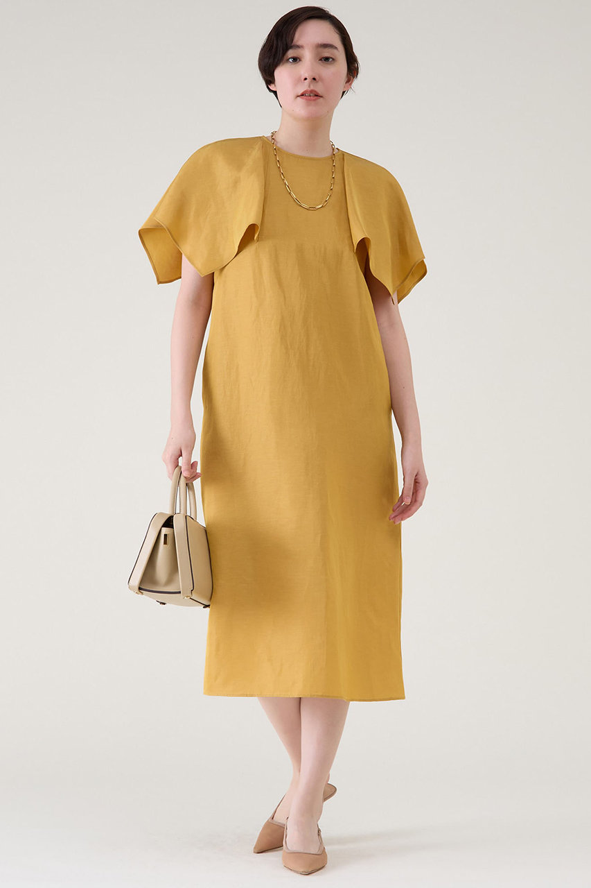 martinique トリアセリネンワンピース (マスタード, F) マルティニーク ELLE SHOP martinique トリアセリネンワンピース (マスタード, F) マルティニーク ELLE SHOP