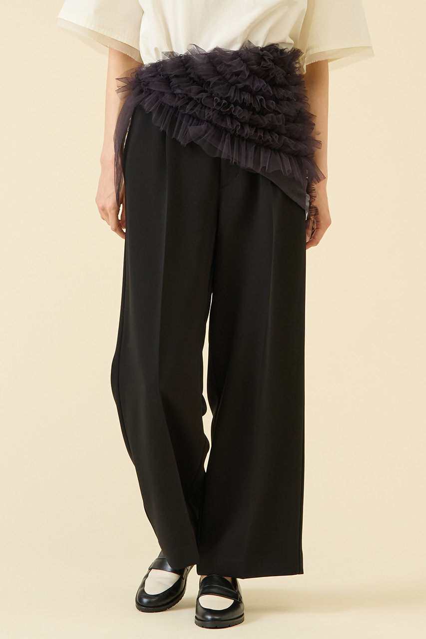 martinique 2タックパンツ(セットアップ可) (ブラック, 2) マルティニーク ELLE SHOP martinique 2タックパンツ(セットアップ可) (ブラック, 2) マルティニーク ELLE SHOP