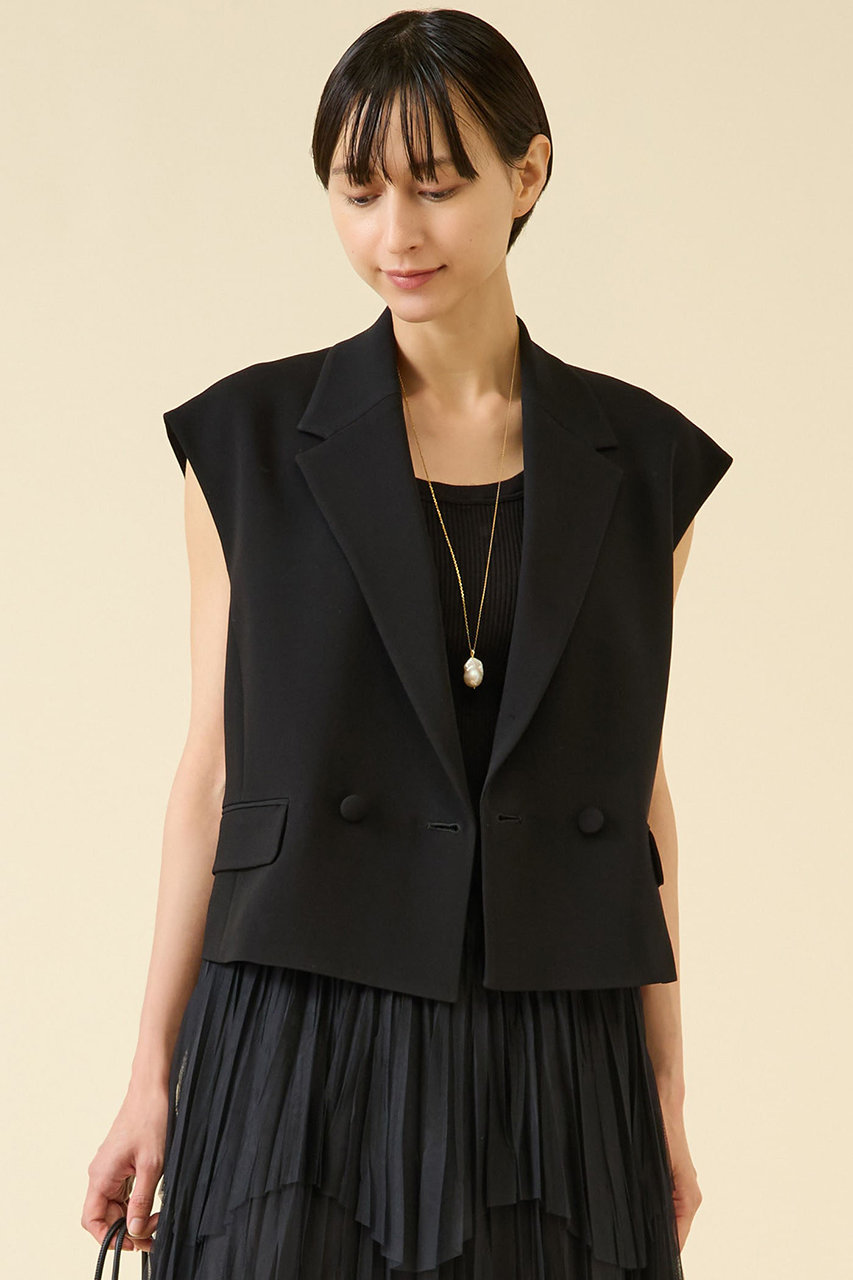 martinique ラペルドダブルジレ(セットアップ可) (ブラック, F) マルティニーク ELLE SHOP martinique ラペルドダブルジレ(セットアップ可) (ブラック, F) マルティニーク ELLE SHOP