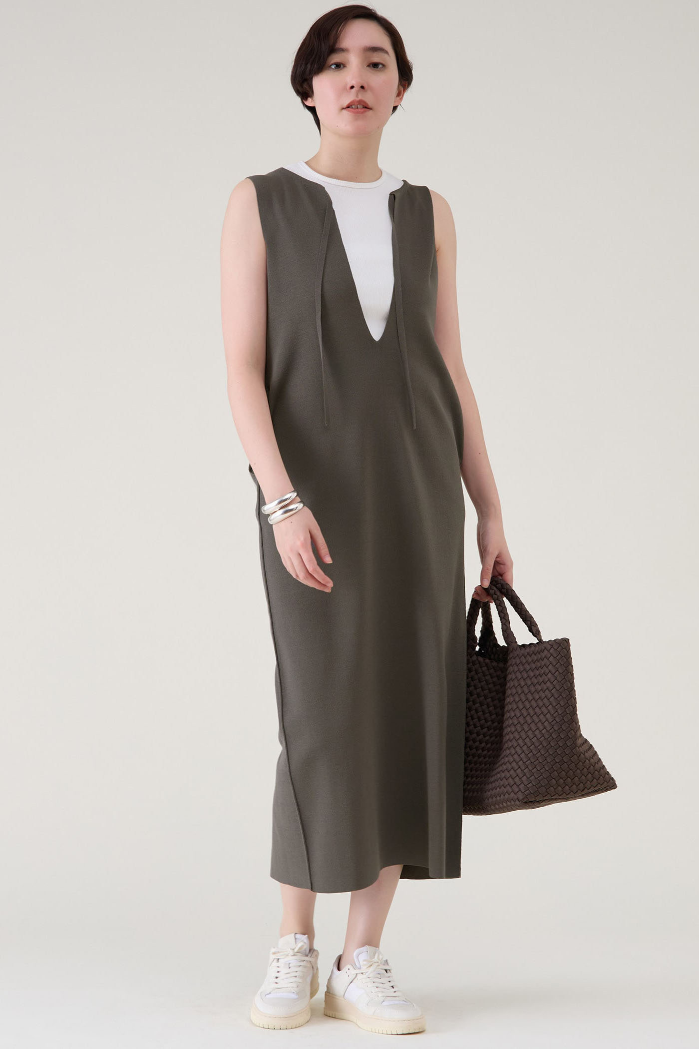 martinique ニットジャンスカ (チャコール, F) マルティニーク ELLE SHOP martinique ニットジャンスカ (チャコール, F) マルティニーク ELLE SHOP