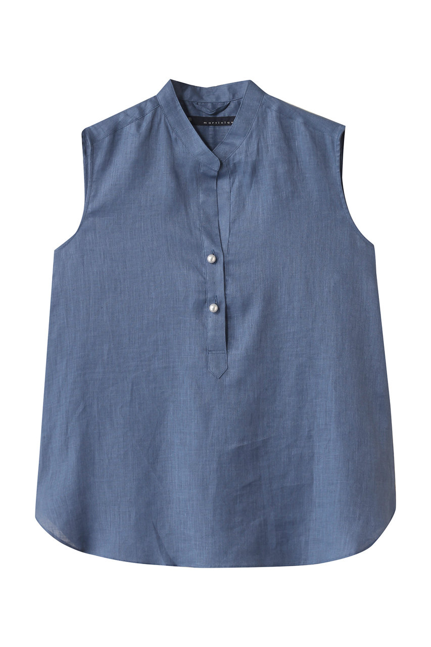 martinique 《定番》ノースリパールスキッパー (ブルー, F) マルティニーク ELLE SHOP martinique 《定番》ノースリパールスキッパー (ブルー, F) マルティニーク ELLE SHOP