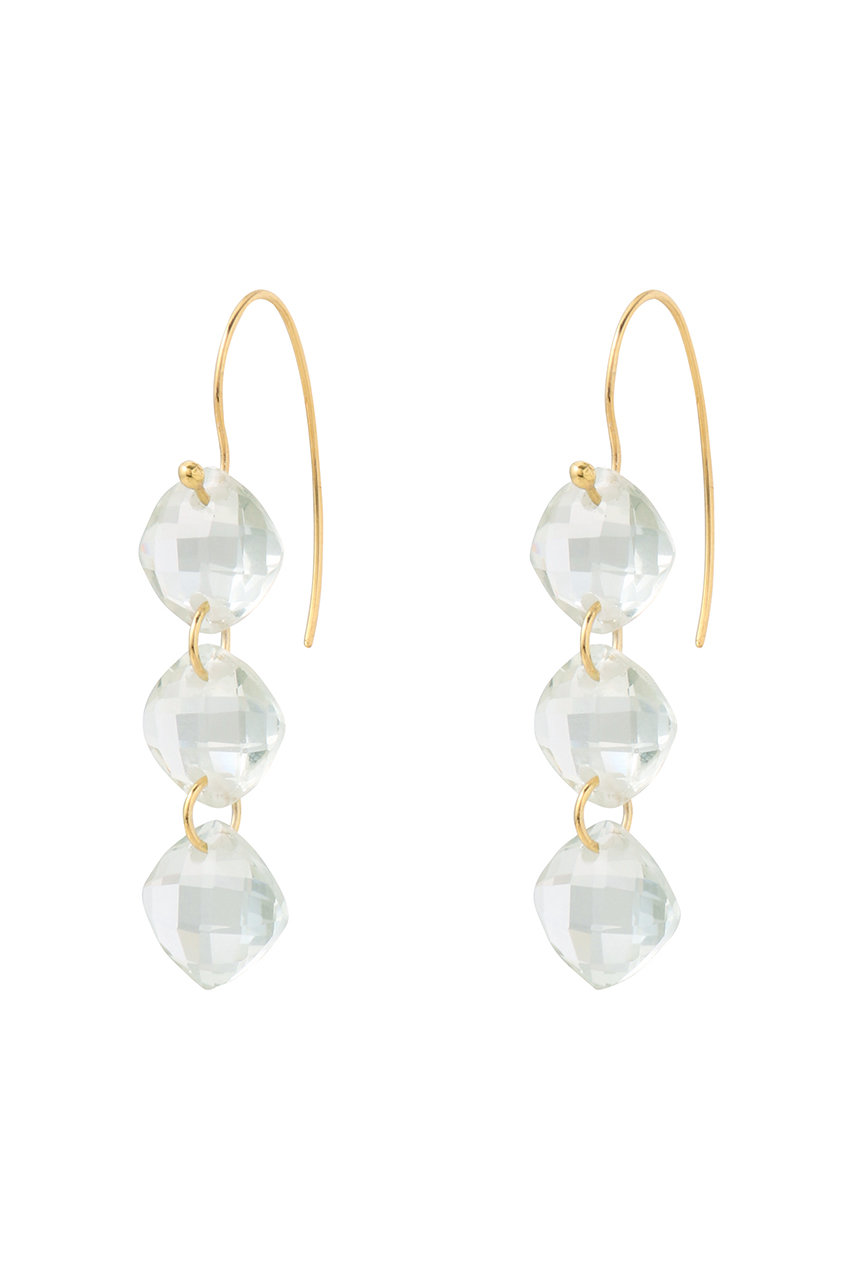 martinique 【MOUNIR】ドロップストーンピアス (グリーン, F) マルティニーク ELLE SHOP martinique 【MOUNIR】ドロップストーンピアス (グリーン, F) マルティニーク ELLE SHOP