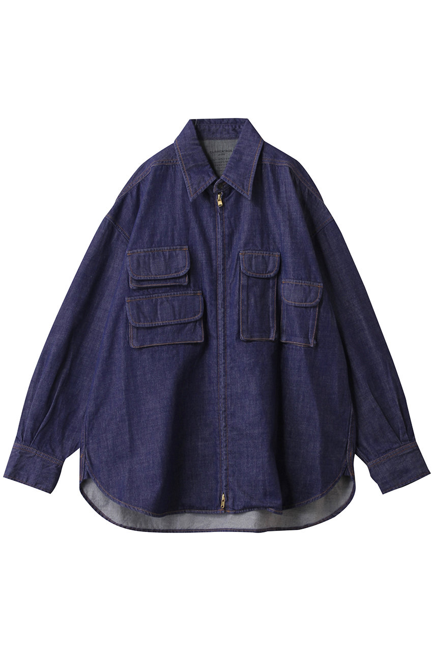 martinique 【CURRENTAGE】Fishing ブラウス (ブルー, F) マルティニーク ELLE SHOP