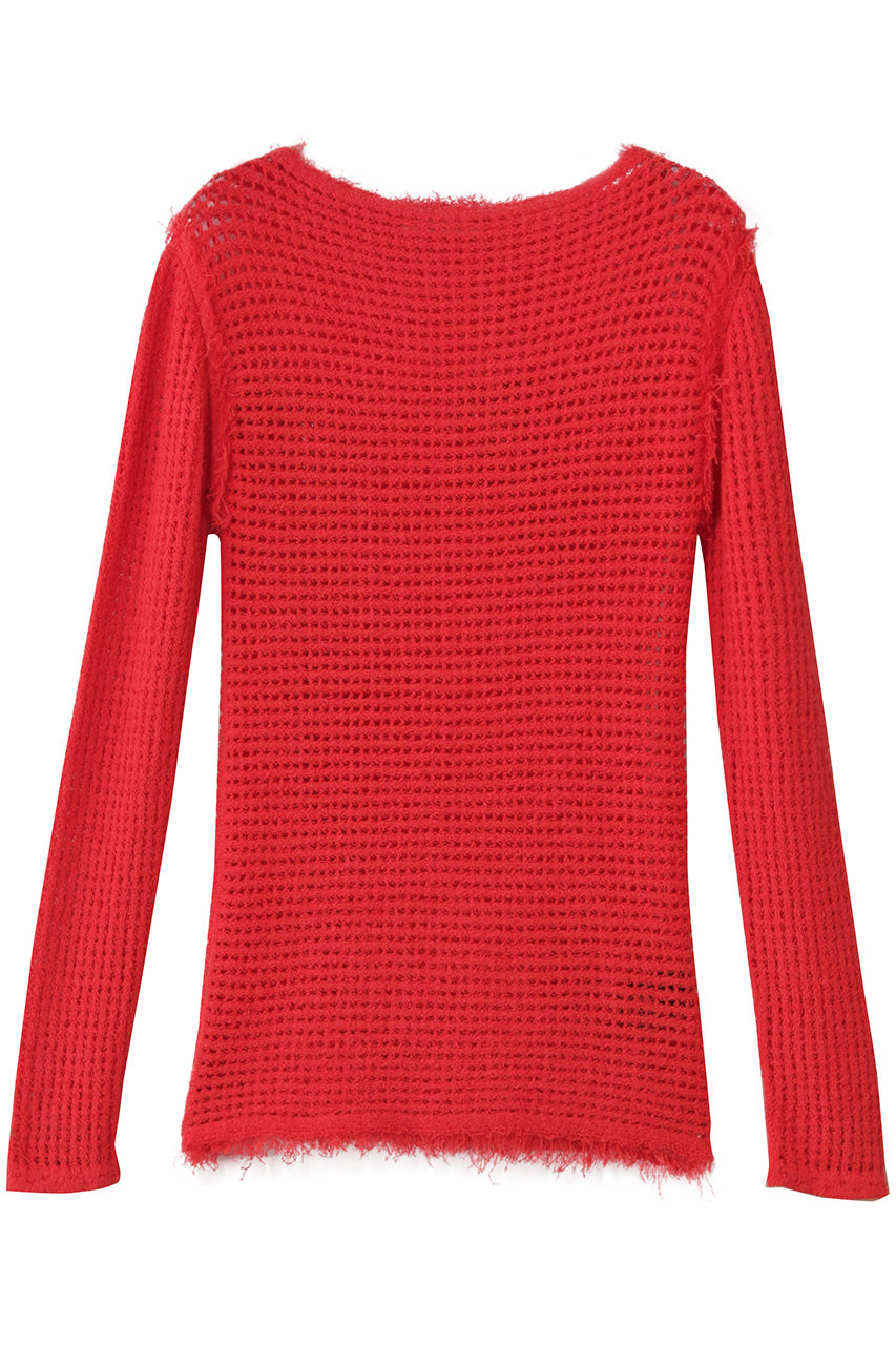 martinique 【CURRENTAGE】Mesh knit (レッド, F) マルティニーク ELLE SHOP martinique 【CURRENTAGE】Mesh knit (レッド, F) マルティニーク ELLE SHOP