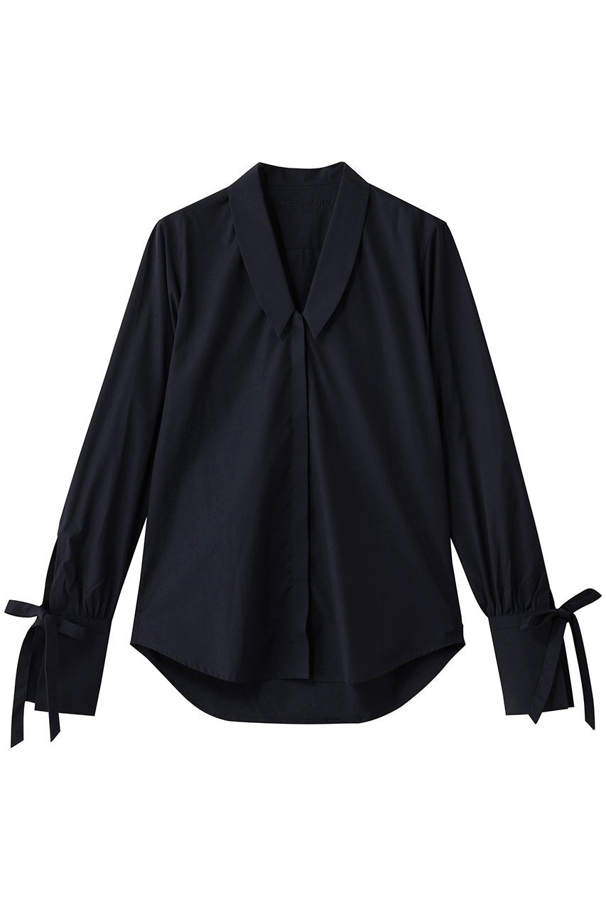 martinique 【別注】【BOURRIENNE】DIVAコットンブラウス (ネイビー, F) マルティニーク ELLE SHOP