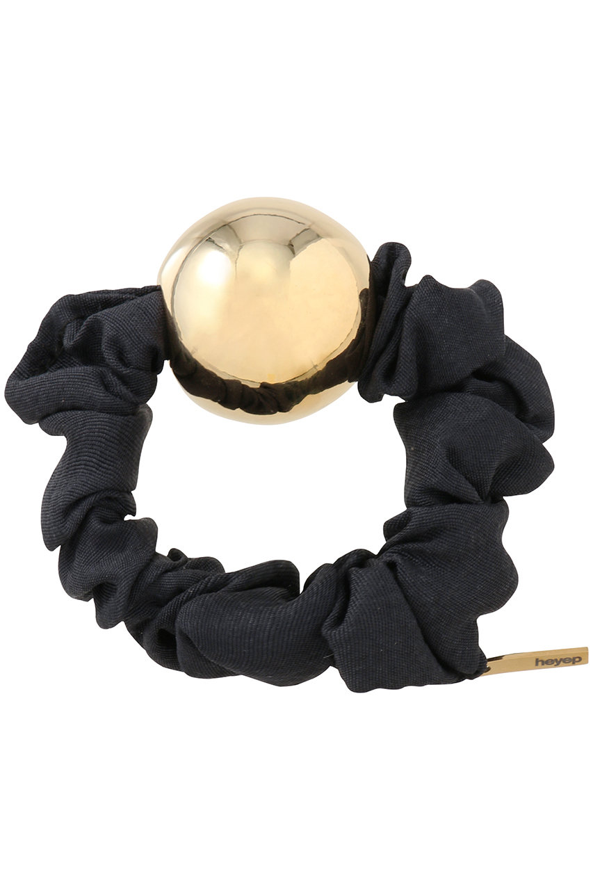 martinique 【別注】【heyep】Metal Ball Silk シュシュ (ネイビー, F) マルティニーク ELLE SHOP martinique 【別注】【heyep】Metal Ball Silk シュシュ (ネイビー, F) マルティニーク ELLE SHOP