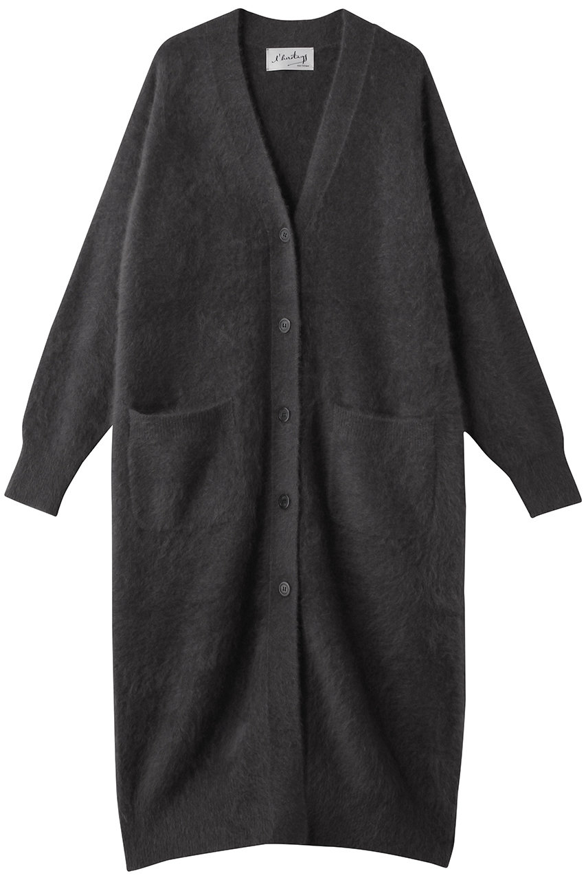 martinique 【l'heritage martinique】ラクーンロングカーディガン (チャコールグレー, F) マルティニーク ELLE SHOP martinique 【l'heritage martinique】ラクーンロングカーディガン (チャコールグレー, F) マルティニーク ELLE SHOP