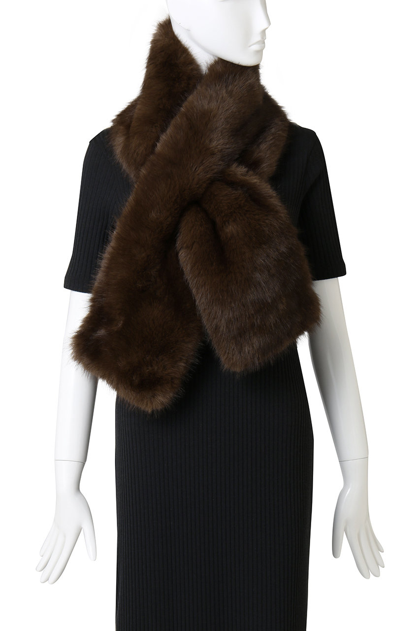 martinique(マルティニーク)｜フェイクファーストール/モカ の通販