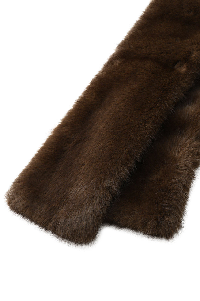 martinique(マルティニーク)｜フェイクファーストール/モカ の通販