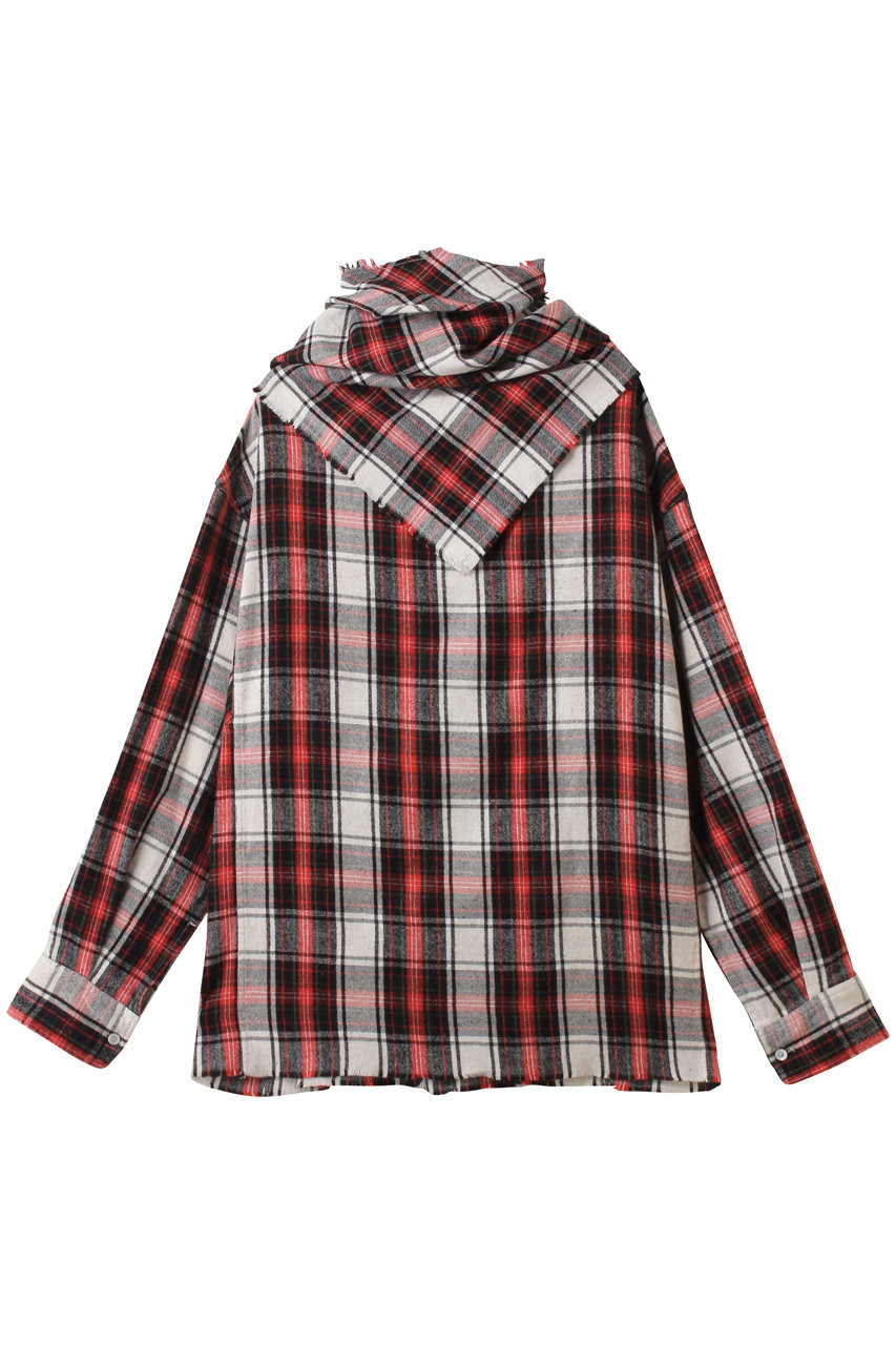 martinique 【CURRENTAGE】Original フランネルシャツ (レッド, F) マルティニーク ELLE SHOP martinique 【CURRENTAGE】Original フランネルシャツ (レッド, F) マルティニーク ELLE SHOP
