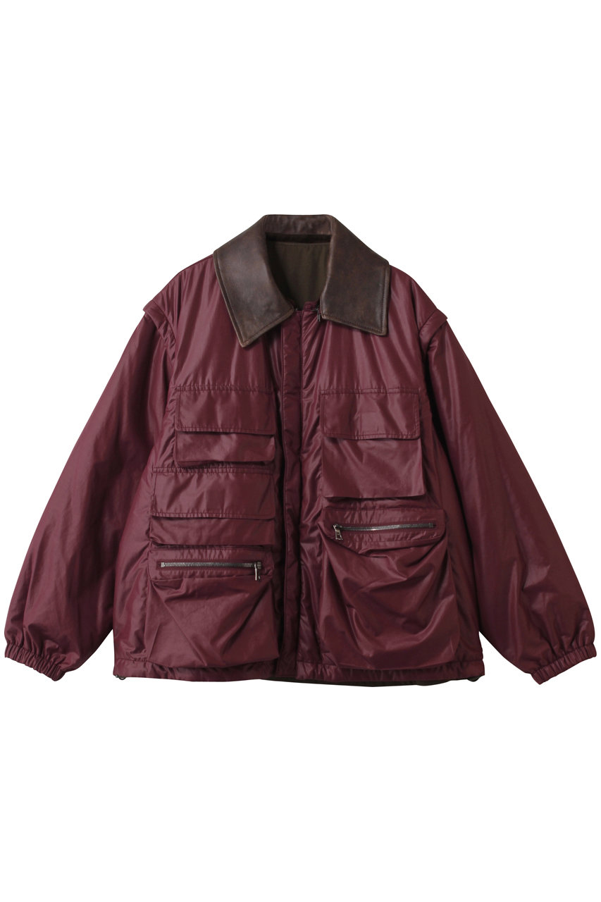 martinique 【CURRENTAGE】リバーシブルジャケット (ボルドー, 1) マルティニーク ELLE SHOP martinique 【CURRENTAGE】リバーシブルジャケット (ボルドー, 1) マルティニーク ELLE SHOP