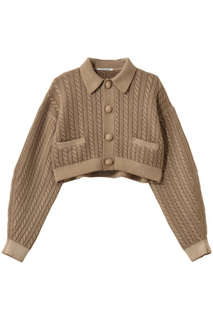 マルティニーク/martiniqueの【CURRENTAGE】ケーブルショートカーディガン(110300/110303)