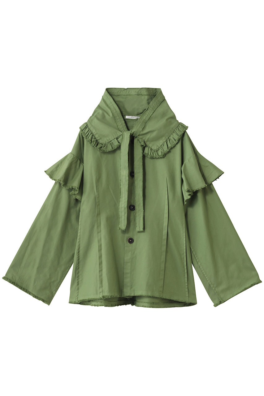 martinique 【CURRENTAGE】ラッフルオックスブラウス (グリーン, F) マルティニーク ELLE SHOP martinique 【CURRENTAGE】ラッフルオックスブラウス (グリーン, F) マルティニーク ELLE SHOP