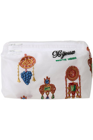 ELLE ストライプ小物入れ　大 1028 ヒッコリー ストライプ 太め 7oz[生地] 吉和織物/オークラ