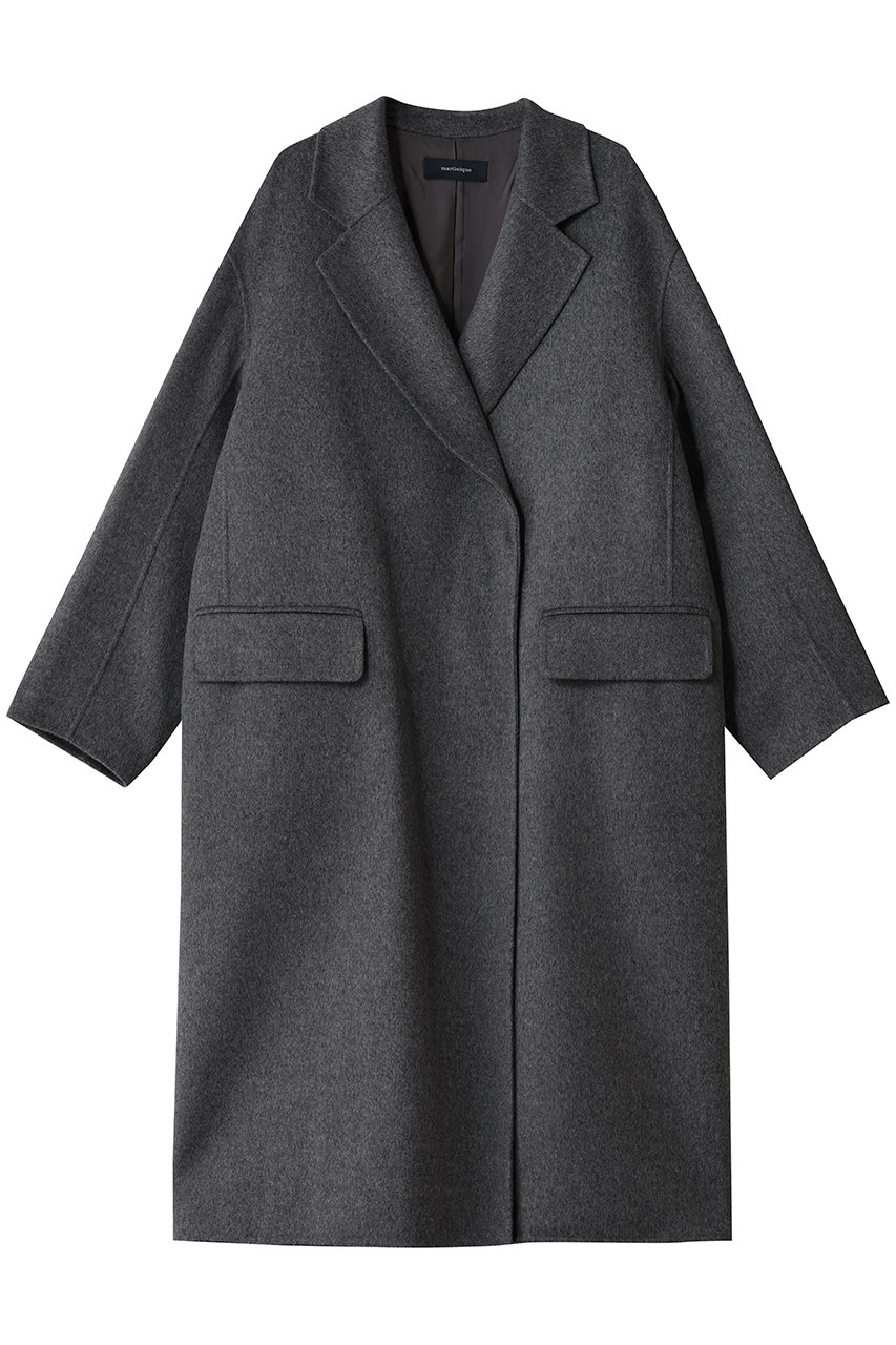 martinique ESSENTIAL チェスターコート (グレー, F) マルティニーク ELLE SHOP martinique ESSENTIAL チェスターコート (グレー, F) マルティニーク ELLE SHOP