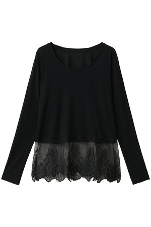 マルティニーク/martiniqueのレースコンビクルーネックカットソー(110100/110103)