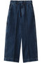 【CURRENTAGE】デニムワイドパンツ マルティニーク/martinique インディゴブルー