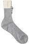 【Maria La Rosa】コットンリブ ビジュー付きソックス マルティニーク/martinique ライトグレー