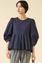 《別注》【MARIHA】花の蕾のブラウス マルティニーク/martinique ネイビー