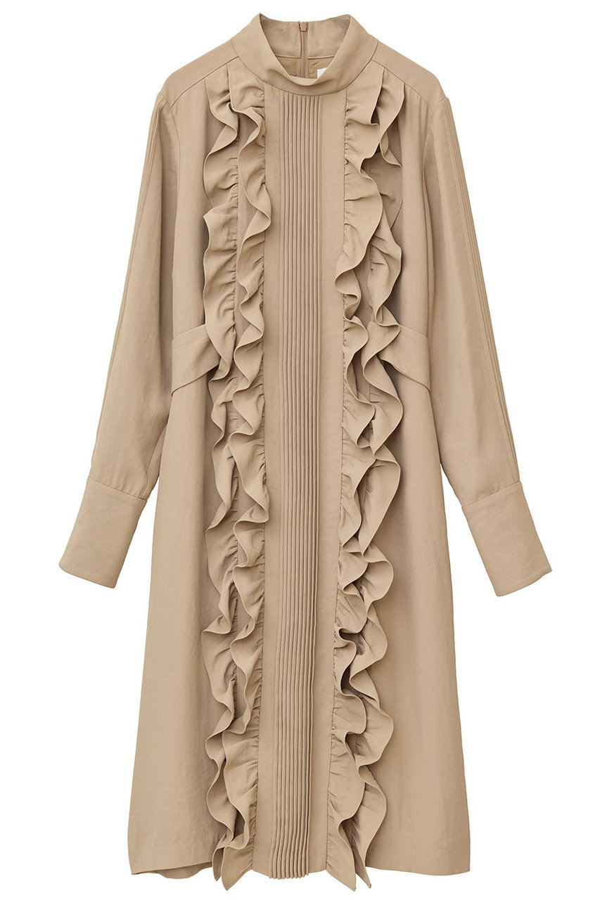 martinique 【l'heritage martinique】フリルディドレス (ベージュ, F) マルティニーク ELLE SHOP martinique 【l'heritage martinique】フリルディドレス (ベージュ, F) マルティニーク ELLE SHOP