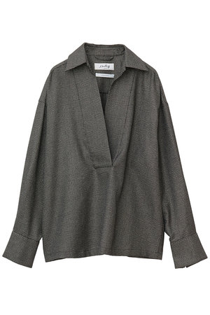 マルティニーク/martiniqueの【l’heritage martinique】ブライトグレンチェックスキッパーシャツ(セットアップ可)(110400/110403)