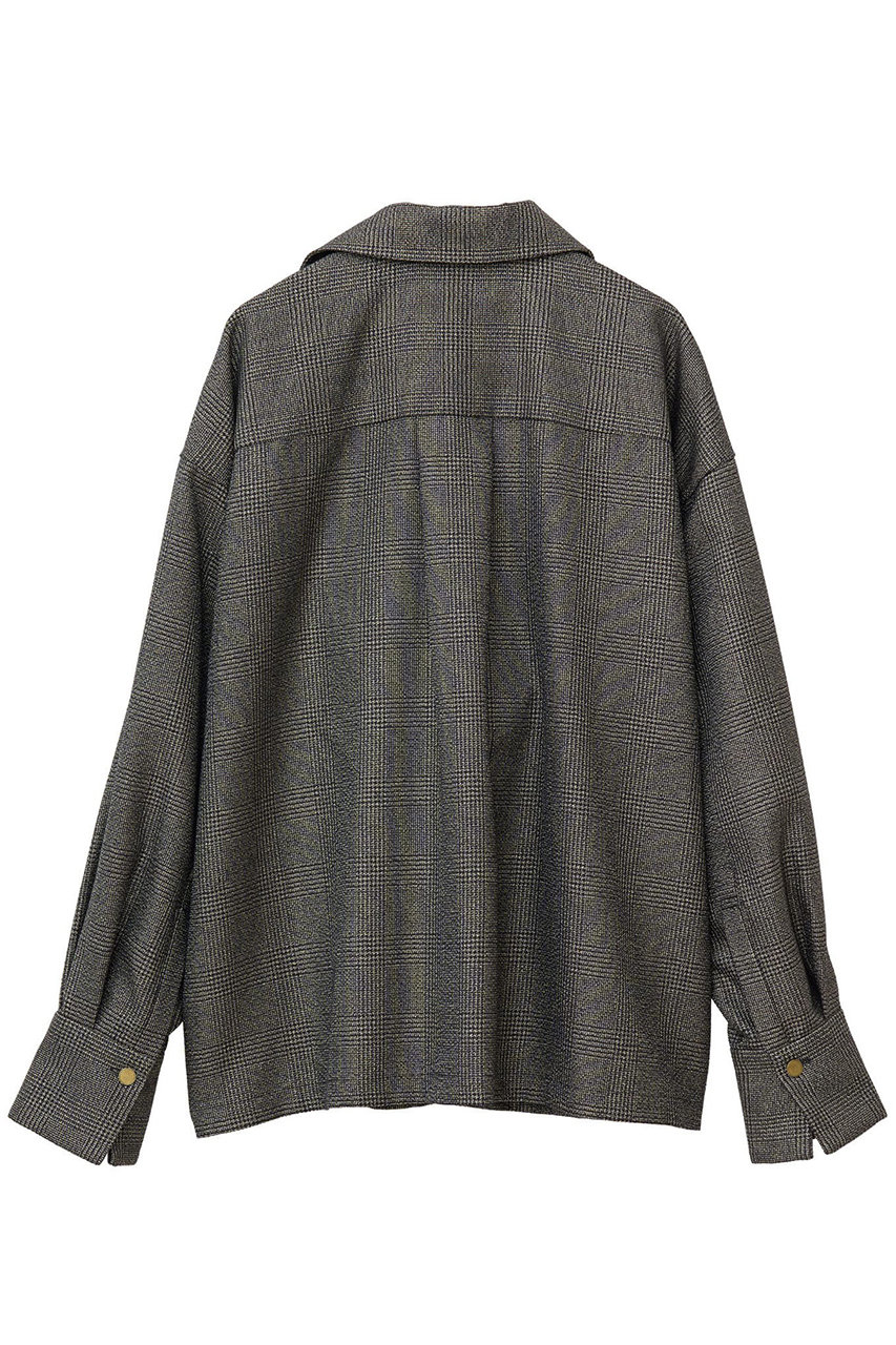 美品 martinique ギンガムチェックスキッパーブラウス マルティニーク martinique マルティニーク スキッパーシャツ パールボタン ギンガム