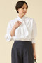 ESSENTIAL ボウタイブラウス マルティニーク/martinique ホワイト
