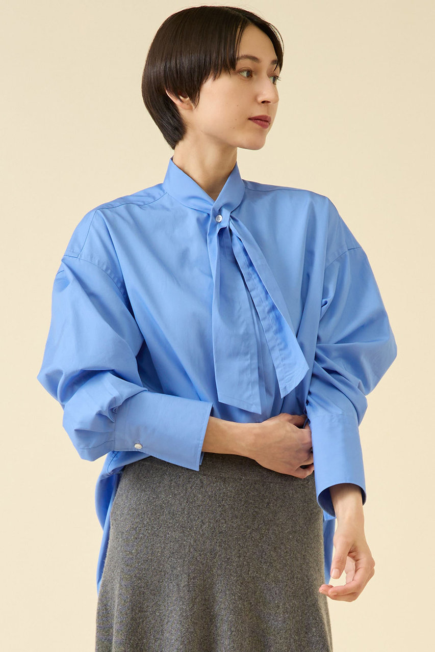 martinique ESSENTIAL ボウタイブラウス (サックス, F) マルティニーク ELLE SHOP martinique ESSENTIAL ボウタイブラウス (サックス, F) マルティニーク ELLE SHOP