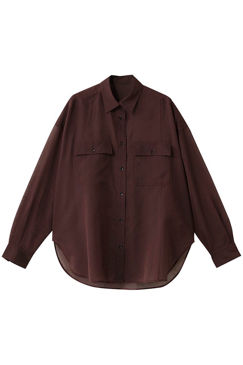 martinique シアーシャツ(セットアップ可) (ボルドー, F) マルティニーク ELLE SHOP martinique シアーシャツ(セットアップ可) (ボルドー, F) マルティニーク ELLE SHOP