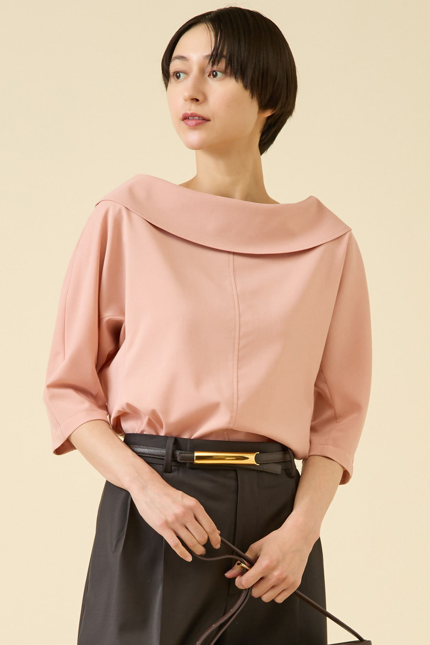 martinique クールタッチツイルプルオーバー(セットアップ可) (ピンク, F) マルティニーク ELLE SHOP martinique クールタッチツイルプルオーバー(セットアップ可) (ピンク, F) マルティニーク ELLE SHOP