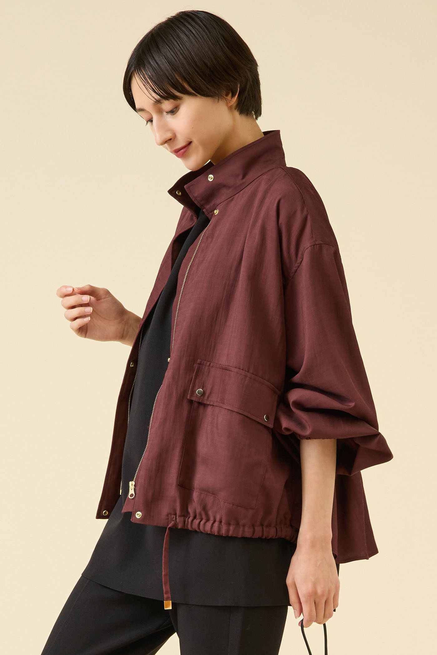 martinique(マルティニーク)｜VIS混ツイルスタンドカラーブルゾン