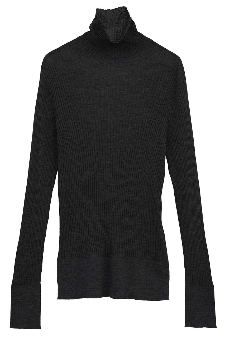 martinique 【l'heritage martinique】メリノウールリブハイネック (ブラック, F) マルティニーク ELLE SHOP martinique 【l'heritage martinique】メリノウールリブハイネック (ブラック, F) マルティニーク ELLE SHOP